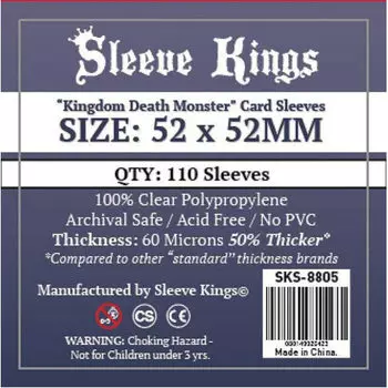 Чехол для карточек 110 X Kingdom Death Monster Card Sleeves (52Mm X 52Mm)