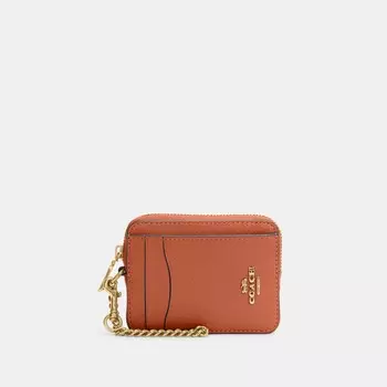 Чехол для карточек Coach Outlet на молнии, цвет Sunset