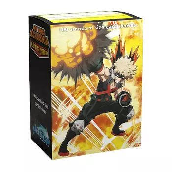 Чехол для карточек Dragon Shield – Brushed Art Standard Size Sleeves 100Pk – Limited Edition My Hero Academia – Bakugo Explode Dragon Shield