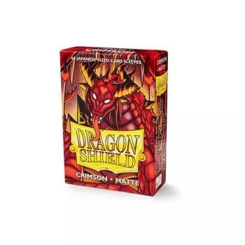 Чехол для карточек Dragon Shield Matte Japanese Size – Crimson (60 Ct. In Box)