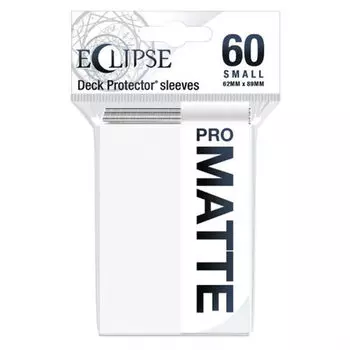Чехол для карточек Eclipse Matte Small Sleeves: Arctic White (60) Ultra Pro