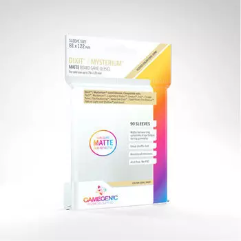 Чехол для карточек Gamegenic Matte Dixit Sleeves 81 X 122 Mm (90 Ct.) Gamegenic