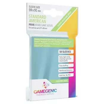 Чехол для карточек Gamegenic Prime Standard American Sized Sleeves 59 X 91 Mm (50) Gamegenic