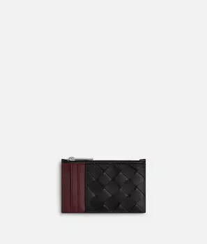 Чехол для карточек Intrecciato на молнии Bottega Veneta
