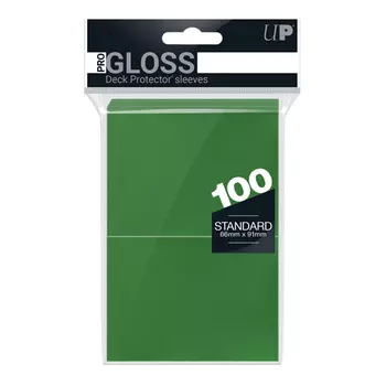 Чехол для карточек Pro-Gloss Standard Sleeves: Green (100) Ultra Pro