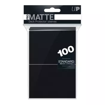 Чехол для карточек Pro-Matte Standard Sleeves: Black (100) Ultra Pro