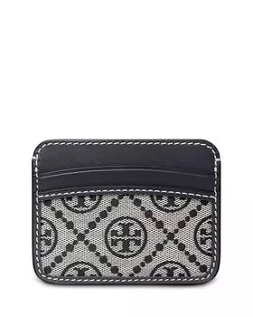 Чехол для карточек с монограммой T Tory Burch, цвет Blue