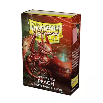 Чехол для карточек Unit Dragon Shield Japanese Size Dual Matte – Peach (60 Ct.) Dragon Shield