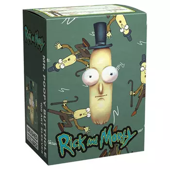 Чехол для карточек Unit Rick And Morty Standard Size Sleeves – Mr. Poopy Butthole (100 Ct.)