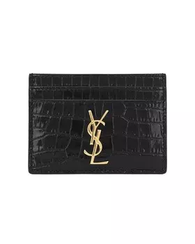 Чехол для кредитной карты Saint Laurent, цвет Nero