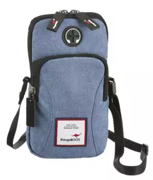 Чехол для мобильного телефона KangaROOS с практичным выходом для кабеля наушников, синий
