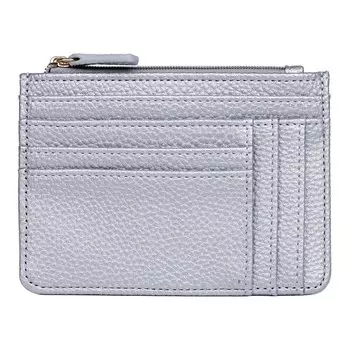 Чехол для монет Julia Buxton Pik-Me-Up с RFID-блокировкой и слотом для монет, цвет Silver