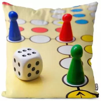Чехол для настольной игры VOID Halma с кубиками, чехол для подушки, полиэстер, водонепроницаемый, для улицы, для дома, размер подушки: 60 x 60 см