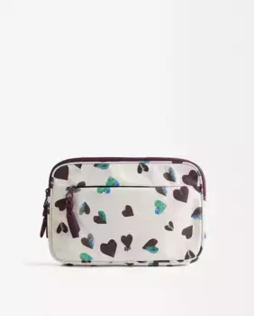 Чехол для ноутбука 13" с застежкой-молнией и принтом в виде сердца Parfois, белый