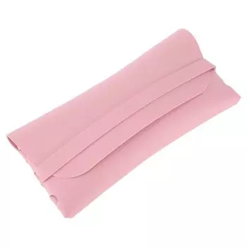 Чехол для очков с тонким горизонтальным ремешком, простой портативный чехол для хранения очков Unique Bargains, розовый