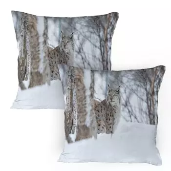 Чехол для подушки Abakuhaus с изображением животных, 2 штуки