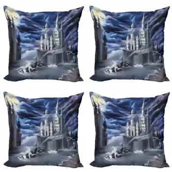 Чехол для подушки Abakuhaus, темно-синий