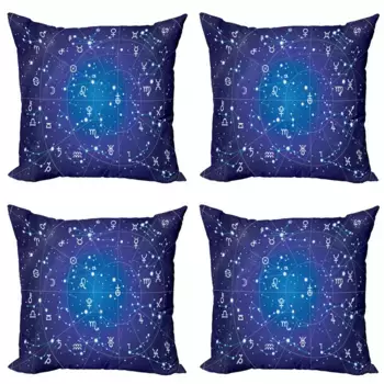 Чехол для подушки Abakuhaus, темно-синий