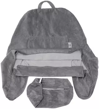 Чехол для подушки для чтения Husband Pillow, темно-серый