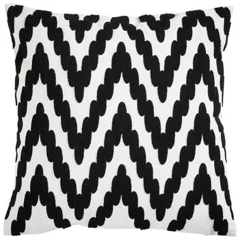 Чехол для подушки hirarka Novel, черно-белый