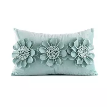 Чехол для подушки, моющийся, удобный, сенсорный, 3D, подушка для дивана с подсолнухом, украшение для дома, домашний декор, голубое озеро Stuttg