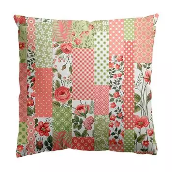 Чехол для подушки, мягкий поршень, потайная застежка, полиэстер, персиковая кожа, цветочный узор, чехол для диванной подушки для гостиной-D Stuttg