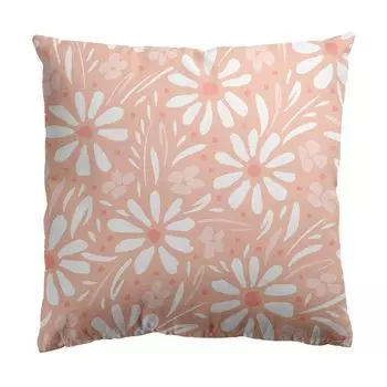 Чехол для подушки, мягкий поршень, потайная застежка, полиэстер, персиковая кожа, цветочный узор, чехол для диванной подушки для гостиной-E Stuttg