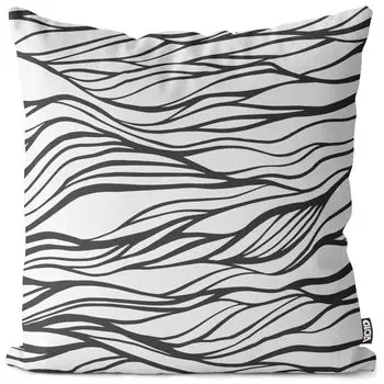 Чехол для подушки с графической плиткой VOID, чехол для подушки, полиэстер, водонепроницаемый, для улицы и дома, размер подушки: 60 x 60 см