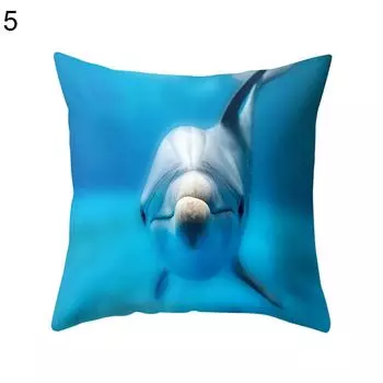 Чехол для подушки с морским животным, дельфином, наволочка для дивана-кровати, автомобиля, кафе, офиса, украшение-5 Stuttg