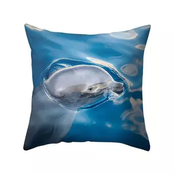 Чехол для подушки с морским животным, дельфином, наволочка для дивана-кровати, автомобиля, кафе, офиса, украшение-4 Stuttg