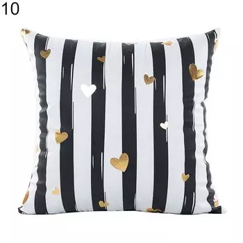 Чехол для подушки с принтом из золотой фольги, декоративная подушка для дивана-кровати, модная подушка-10 # Stuttg