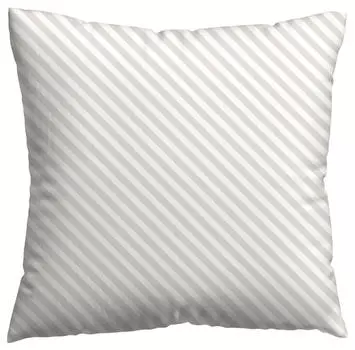 Чехол для подушки тканый satin fade Schlafgut, белый/серо-коричневый