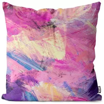 Чехол для подушки VOID color play, розовый, чехол для подушки, полиэстер, водонепроницаемый, для улицы, для дома, размер подушки: 60 x 60 см