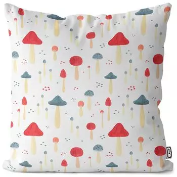 Чехол для подушки VOID Mushrooms Forest Полиэстер Водонепроницаемая подушка для улицы и дома Размер: 60 x 60 см