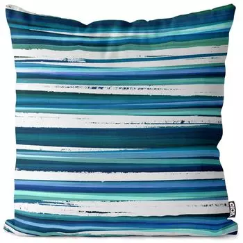 Чехол для подушки VOID с полосками кисти, чехол для подушки, полиэстер, водонепроницаемый, для улицы, для дома, размер подушки: 80 x 80 см