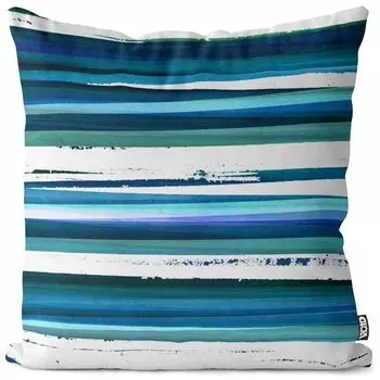 Чехол для подушки VOID с полосками кисти, чехол для подушки, полиэстер, водонепроницаемый, для улицы, для дома, размер подушки: 40 x 40 см