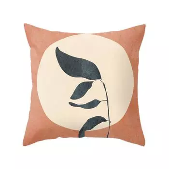 Чехол для подушки в скандинавском стиле с принтом растений и радуги, наволочка для дивана, домашний декор-1 Stuttg