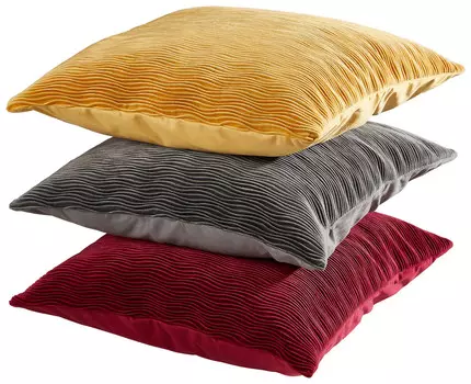 Чехол для подушки волна Novel, серый