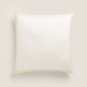 Чехол для подушки Zara Home Contrast Edge, кремовый