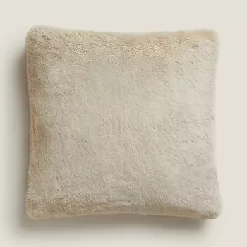 Чехол для подушки Zara Home Fur, бежевый