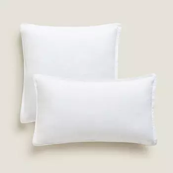 Чехол для подушки Zara Home Linen, экрю