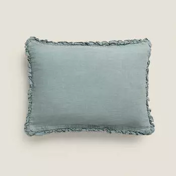 Чехол для подушки Zara Home Linen, зеленый