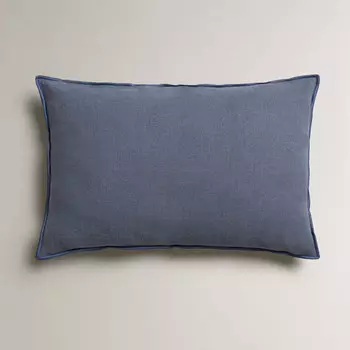 Чехол для подушки Zara Home Overlock, 40х60 см, синий