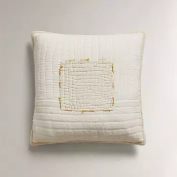 Чехол для подушки Zara Home Patchwork Cushion Cover, бежевый