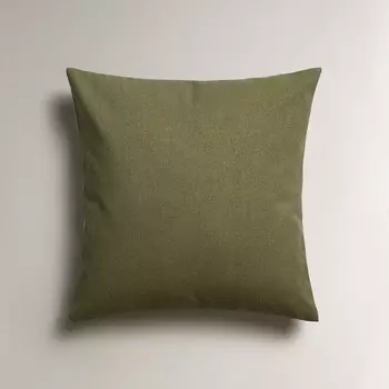 Чехол для подушки Zara Home Plain Cotton, 45х45 см, зеленый
