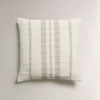 Чехол для подушки Zara Home Striped, 45х45 см, хлопок/лен