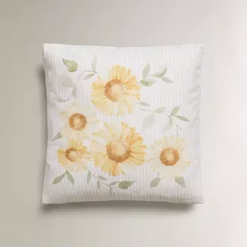 Чехол для подушки Zara Home Sunflower, 45х45 см, хлопок