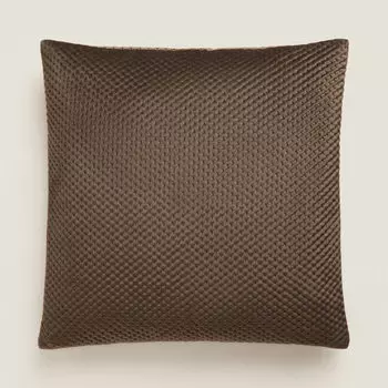 Чехол для подушки Zara Home Textured Velvet, хаки