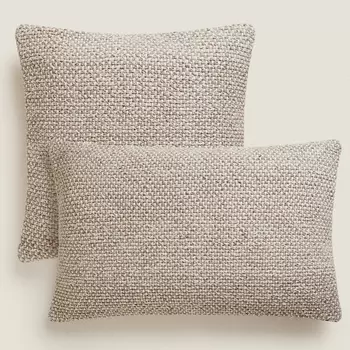 Чехол для подушки Zara Home Woven, бежевато-серый
