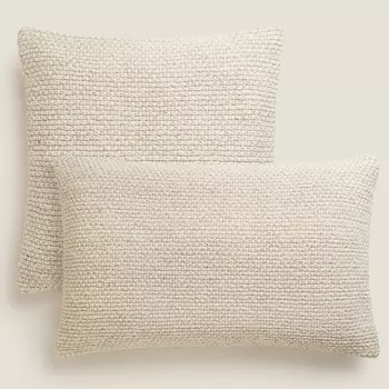 Чехол для подушки Zara Home Woven, светло-бежевый